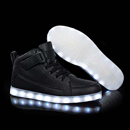 Image of IGxx LED Light Up Shoes for Men USB Recharging High Top LED Sneakers Women Kids