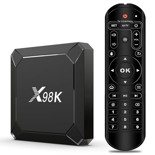 Android 13.0 TV Box, LEFFOT X98K 4K UHD Streaming Device for TV, 2GB RAM + 16GB ROM, Smart TV Box Android with HDR10, 2.4G & 5G WiFi 6, BT 5.0, 100M Ethernet, RK3528 Quad Core Arm Cortex A53