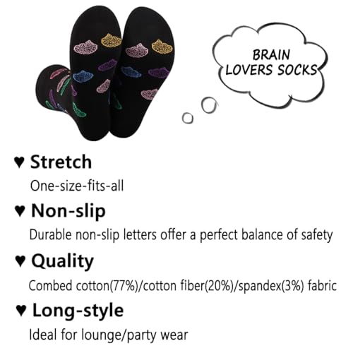 G2TUP 2 Pair Neuroscience Gift Brain Socks Neuroscience Themed Gift Neuroscientist Science Socks Neurology Nurse gift3