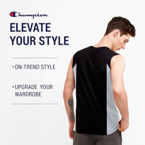 Champion Big and Tall Muscle T Shirts for Men - Cotton Mens Sleeveless Tees3
