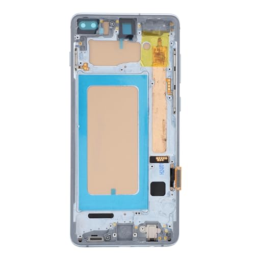 Écran pour Galaxy S10 Plus cassé résolu par ce numériseur d'assemblage complet avec cadre bleu - 2