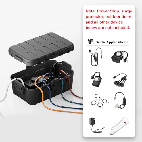 Flemoon Large Outdoor Electrical Box (12.5 X 8.5 X 5 Inch), Ip54 Waterproof Extension Cord Cover Weatherproof thumb #2