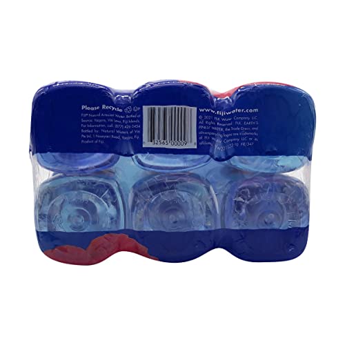 Image of FIJI Natural Artesian Bottled Water 500 mL / 16.9 Fl Ounce (Pack of 6) - 100% Recycled Plastic