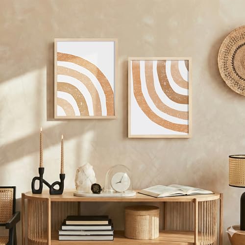 Image of LaVie Home 11x14 Picture Frame for Wall Display, 11x14 Oak Picture Frame with HD Plexiglas, 11 x 14 Poster Frame 1 Pack, Display Frame for Vertical or Horizontal, Classic Collection
