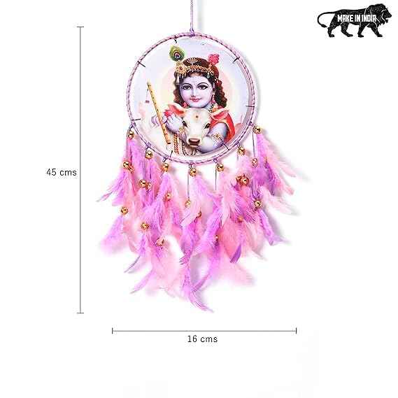 Handmade Bal Gopal Jii Canvas Dream Catcher for Home & Office Decor (Pack of 1)
