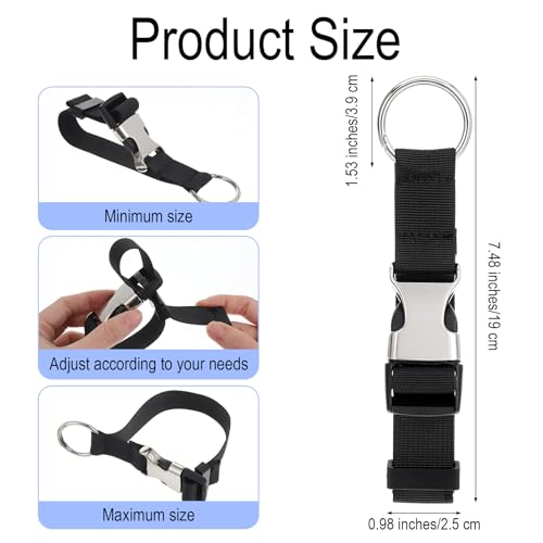 Image of 3 Pcs Heavy Duty Luggage Straps - Adjustable Suitcase Belts with Jacket Gripper - Travelkin Accessories for Secure Travel Add-A-Bag Valises Strap