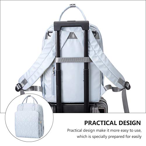 Toddmomy Mochila de fraldas para mãe de grande capacidade, bolsa de viagem portátil para cuidados co