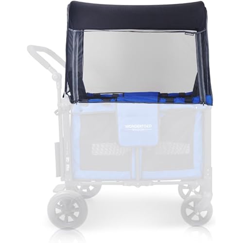 WONDERFOLD Mosquito Net for Stroller Wagon Featuring Easy Access Zippered Entrance with Quick and Easy Install and Protection from All Types of Insects (Fits Only W1 & W2)
