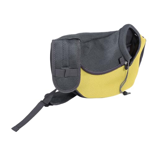 TOBBOMEY Small Dog Sling Carrier Pet Backpack for Puppies and Cats Breathable Mesh Sturdy and Stylish Multi-Functional