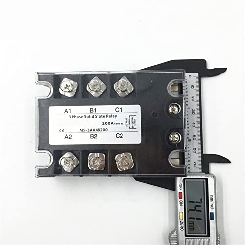 Relais SSR Triphasé 200A Commutation Silencieuse AC 30-480V TSR-200AA