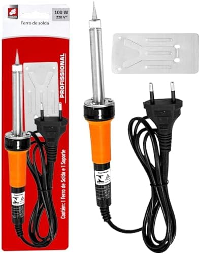 Ferro De Solda Barcelona Profissional 100w 220v Com Suporte Solda...