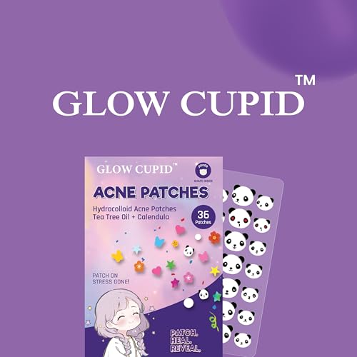 Image of Hydrocolloid Acne Pimple Patch with Tea Tree Oil & Calendula | Fast Healing | Absorbs Pus & Oil | Waterproof & Skin-Friendly Pimple Patches | Panda Shape - 36 Patches.