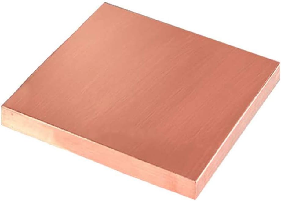 Pure Copper Metal Sheet 99.9% Pure Copper Block T2 Copper Flat Bar Width 20mm/0.8inch Thickness 20mm Length,50mm