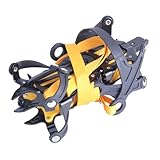 ROMISBABA Crampones Antideslizantes para Botas y Zapatos Dientes de Acero Manganeso Ajustables para y para Senderismo Escalada y Caza Protección para Exteriores Invierno