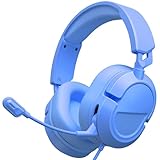 Rumoon Gaming Headset for PS5、Xbox Series X、Xbox Series S/One、PC、207g Headset with Clear Mic for Work 2026 Upgrade Wired Gaming Headphones with Mic、3.5mm Splitter、79in Cable