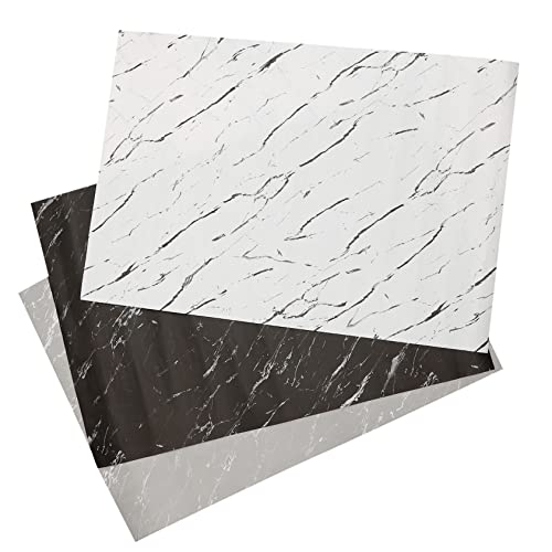 Papier pour boîtes de marbre noir blanc gris résistant pour vos DIY - 5
