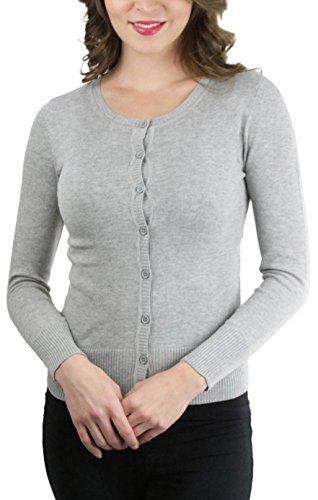 Image of ToBeInStyle Women's Long Sleeve Button Down V-Neck Cardigan