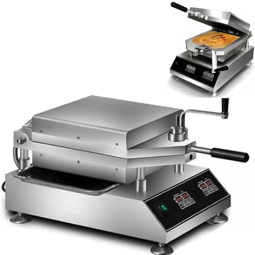 VitalisWorks Máquina para Hacer Crepes de mariscos de 2800 W, Inteligente con Control de Temperatura, para Preparar tako senbei de langostinos Frescos, Panel de 300 x 300 mm