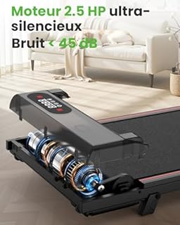 Tapis de Course et Marche 3 en 1 avec Pente 7% – Tapis Roulant Silencieux, 8 km/h, 2,5 CV, Amorti Confortable, Charge 130 kg, Écran LCD – Maison & Bureau