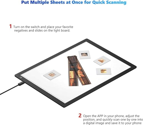 slide viewer light box ultra-thin a4 usb powered light scanner for photo slide and film negative scanning christmas gift tattoo drawing artist sketching