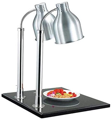 NB Double Head Marble Lamp Food Warmer White/Gray 500W 220V