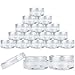 Eforcase 25/50/100 Pcs Clear Empty Plastic Cosmetic Containers 5 Gram Size Pot Jars Eyshadow Container Lot (25 Pcs) by Beauticom