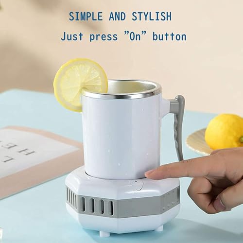 Portable Mini Ice Maker Machine - Quick Countertop Ice Maker for Home, Camp & Parties - Smart Beverage Cup Ice Production - Compact and Efficient