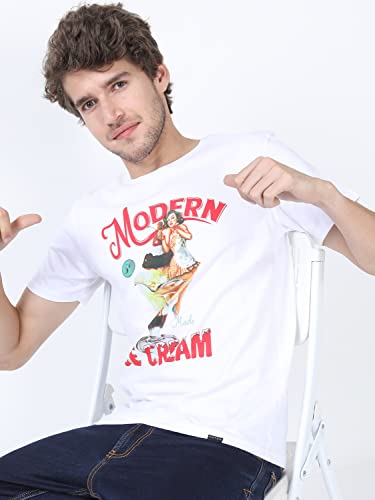 Image of Ketch Men Slim Fit Printed Half Sleeve T-Shirt