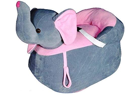 4AJ BAZAAR Cute Elephant Shape Soft Toy Chair/seat for Baby Sitting 1