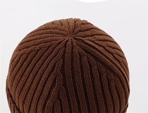 Image of Connectyle Fleece Lined Cuffed Beanie Hat for Men Women Knitted Winter Wool Beanies Skull Cap Warm Watch Hat