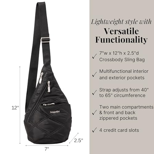 Image of Baggallini Mini Sling - 12x7 Sling Crossbody Bag Backpack with Adjustable Shoulder Strap