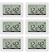 ALMOCN Mini LCD Thermometer 4x Set - Digitaler Temperatur & Luftfeuchtigkeitsmesser Für Innenräume