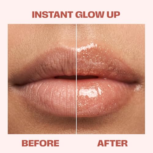 Image of Sammmm Poutie Glass Shine Lip Gloss for Women l Hydrating & High Shine l Lightweight & Non-Sticky l Soft Smooth Lips l Rosehip & Kukui Nut Oils l Coral l Sulphate Free Lip Plumper Gloss l Pigmented Lips 6.5 ml