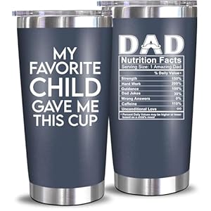 NewEleven Fathers Day Gift For Dad – Birthday Gifts For Dad From Daughter, Son, Kids – Husband Gift – Birthday Present Ideas For Father, New Papa, Bonus Father From Daughter, Son – 20 Oz Tumbler