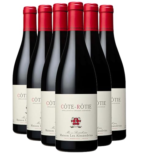 Côte Rôtie tinto 2022 - Maison les Alexandrins - DOP - Valle del Ródano - Francia - Variedades de uva Syrah - 6x75cl
