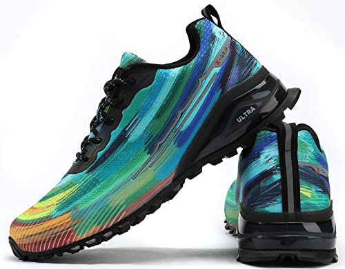 Image of Kricely Men's Trail Running Shoes Fashion Walking Hiking Sneakers for Men Tennis Cross Training Shoe Outdoor Snearker Mens Casual Workout Footwear