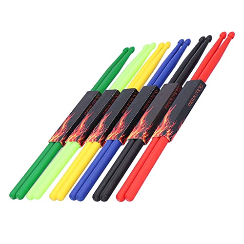 TANIQIACA 6 pares de baquetas 5A de nailon miniatura 6