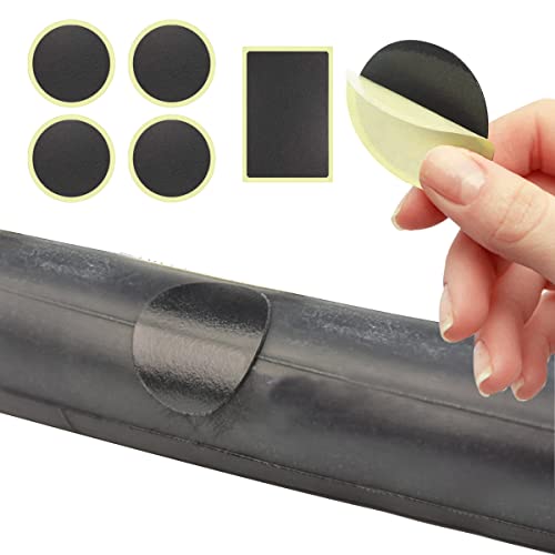 Edions Bike Inner Tube Patch Kits, Bicycle Tire Repair Kit With Glueless Self-Adhesive Patches, Vulcanizing Patches, Metal Rasp, Portable Storage Box For Bicycle, Motorcycle, Inflatable Rubber (Set 2) #TOP3