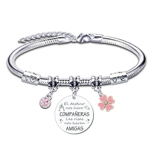 YJYJZX Regalos Amigos Pulsera Regalo Amiga Pulsera regalo personalizado y divertido compañeros de trabajo Regalo Compañera Trabajo Regalo Despedida Compañera de Trabajo Regalos para Amigas (0)
