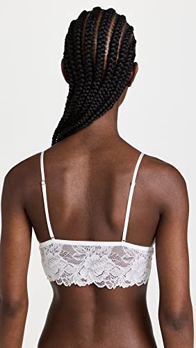 Free People Women's Everyday Lace Longline Bralette, Ivory, White, M - Image 4