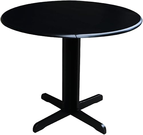 International Concepts - Mesa de comedor de doble hoja caída, 36 pulgadas, color negro Negro -,Espresso,https://www.amazon.com/dp/undefined