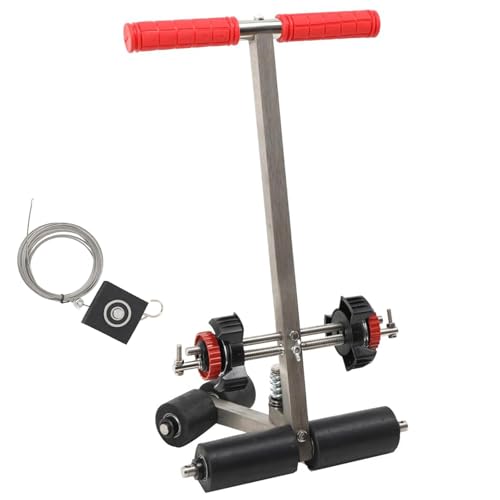 MECUTP ?Court Line Tape Machine, Hand Pushed Floor Tape Applicator Playing Field Line Striping Machines Width Adjustable, Can Draw The Iines and Circles You Want