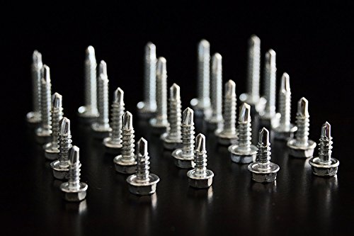 Tornillos autoperforantes cabeza hexagonal 200 pcs miniatura 4
