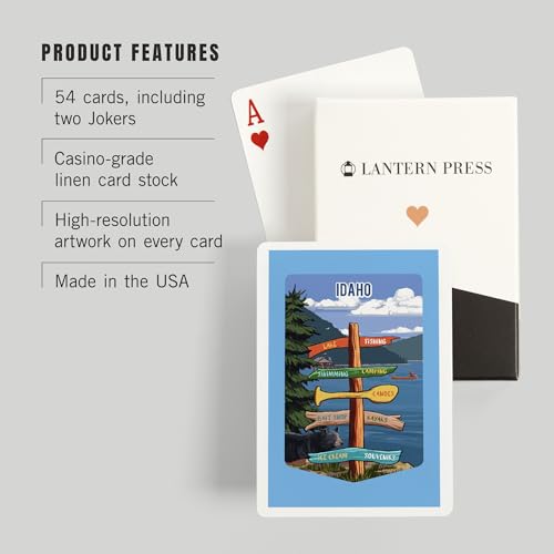 Lantern Press Idaho 52 Cartas Poker miniatura 3