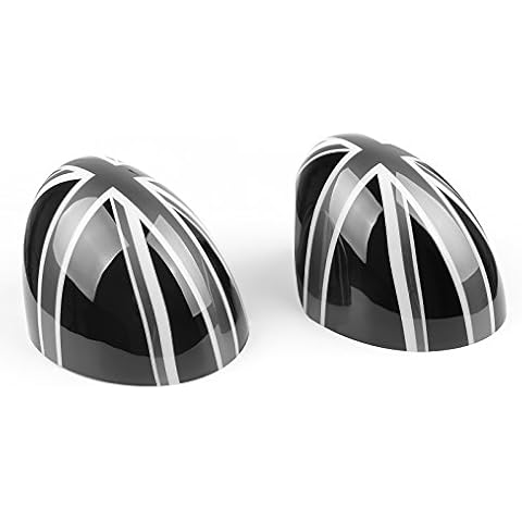 Bruce & Shark Union Jack Side Mirror Caps Set Covers for MINI Cooper Hardtop 14 F55 & 15 F56 Cover