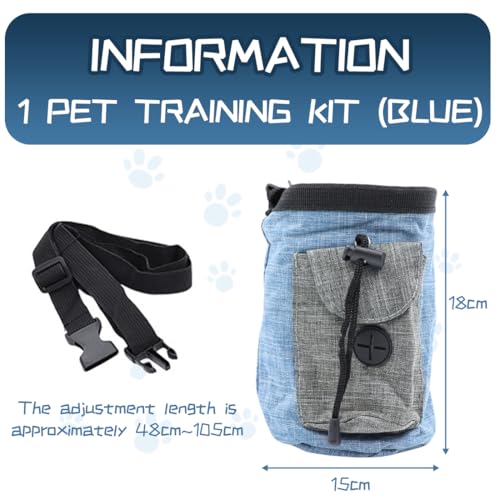 Leckerlitasche für Hunde, Rudelkönig, Gassi Tasche Hund, Futterbeutel Hund, Praktische Gassi Tasche Hund für das Hundetraining, Futterbeutel Hund mit Kotbeutelspender zum Umhängen