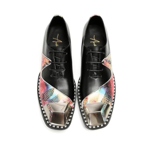 Mens Loafers Dress Shoes Slip On for Party Genuine Leather4