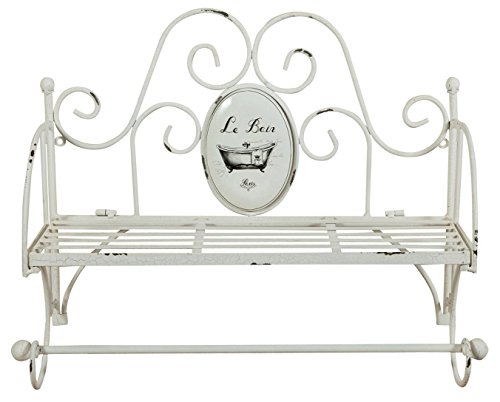 Biscottini Mensola a muro con portasciugamani in