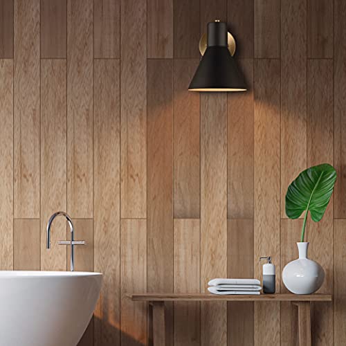 Sea Gull Lighting 4141301-848 Towner One - Light Wall / Bath Sconce Vanity Style Fixture, Satin Brass thumb #1