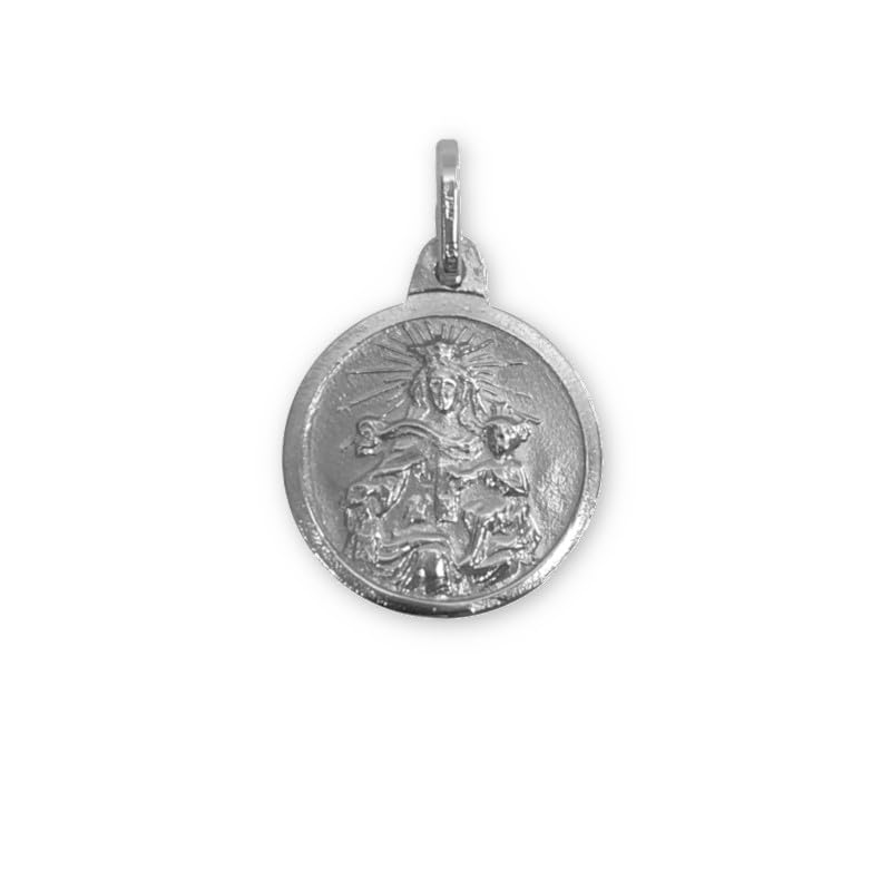 Pendentif scapulaire Vierge du Carmen argent sterling 925 pour chaîne